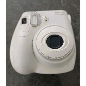 (H) Fujifilm Instax Mini 7S Instant Film Camera White Good Condtion